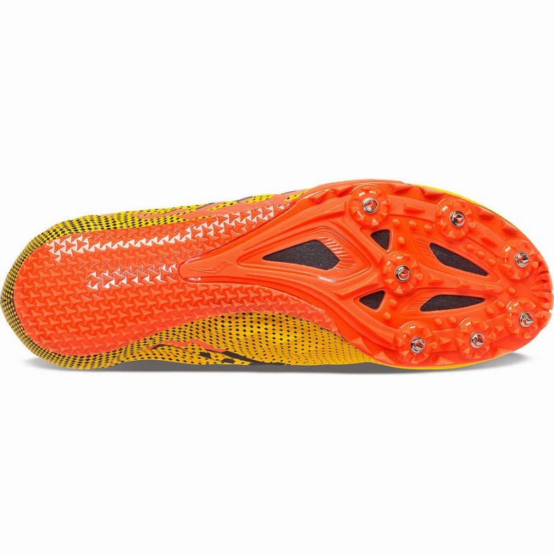 Gold / Red Saucony Spitfire 5 Women's Track Spikes | Philippines S94576-H68