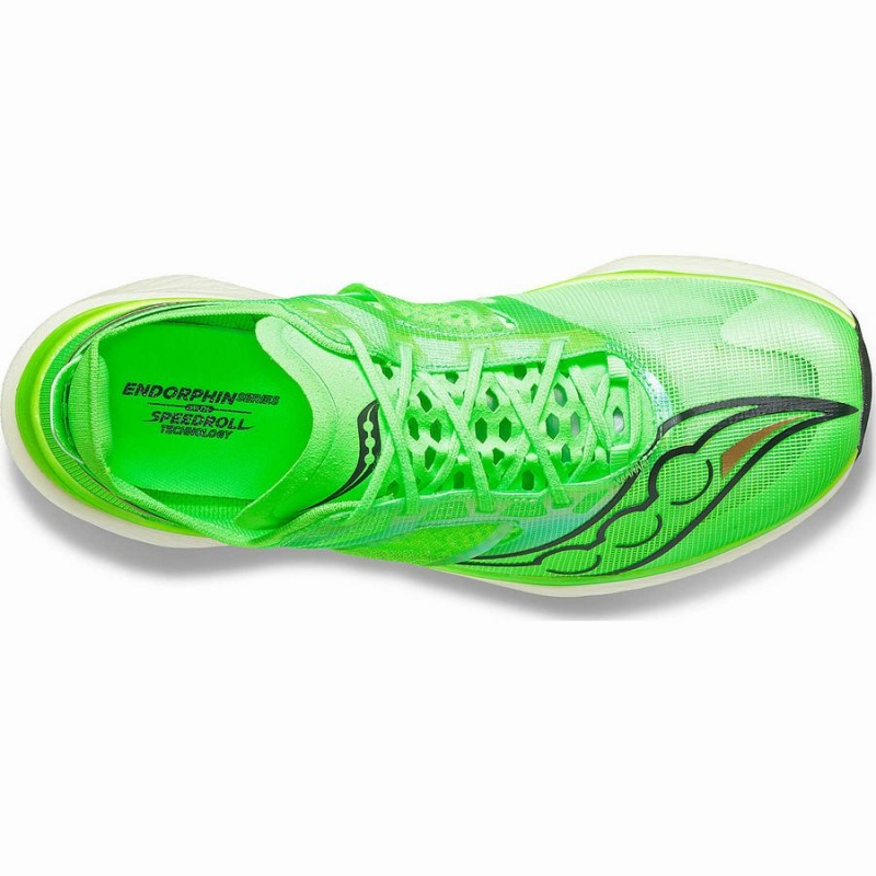 Green Saucony Endorphin Elite Men's Running Shoes | Philippines S85610-H31