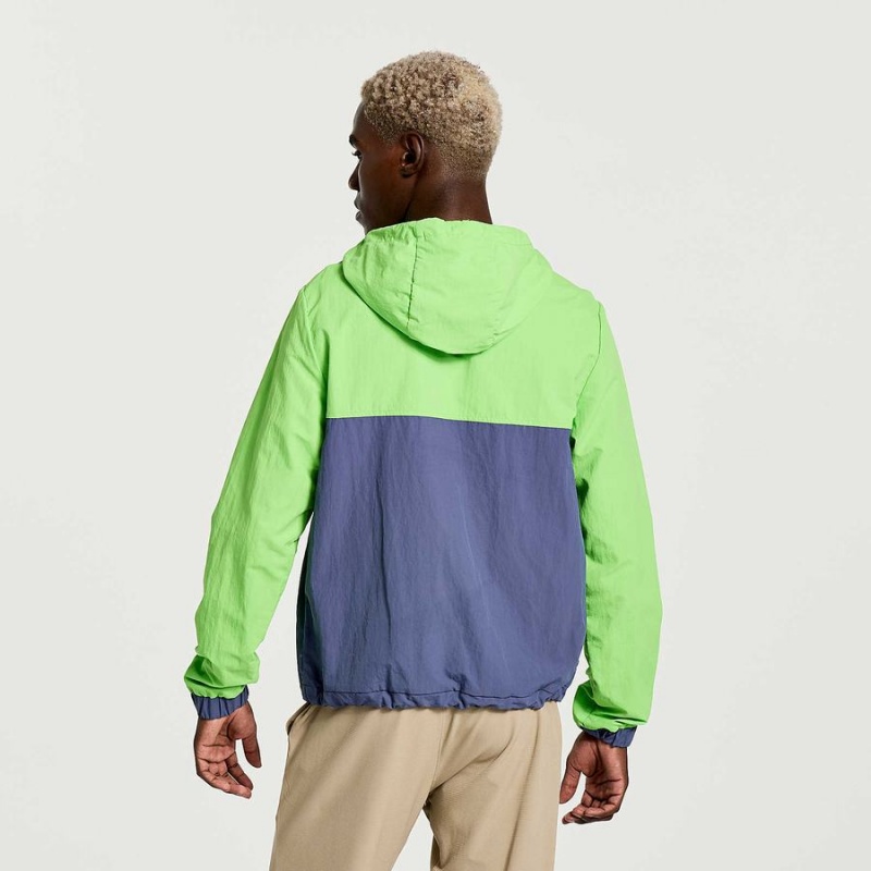 Green Saucony Rested Anorak Men's Tops | Philippines S96158-G10