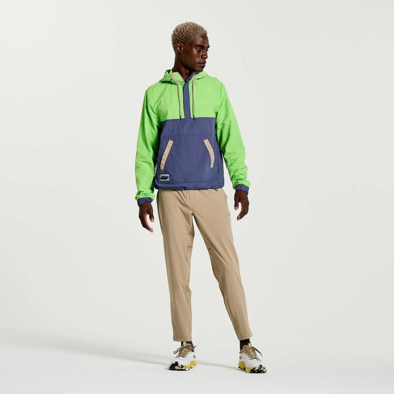 Green Saucony Rested Anorak Men's Tops | Philippines S96158-G10