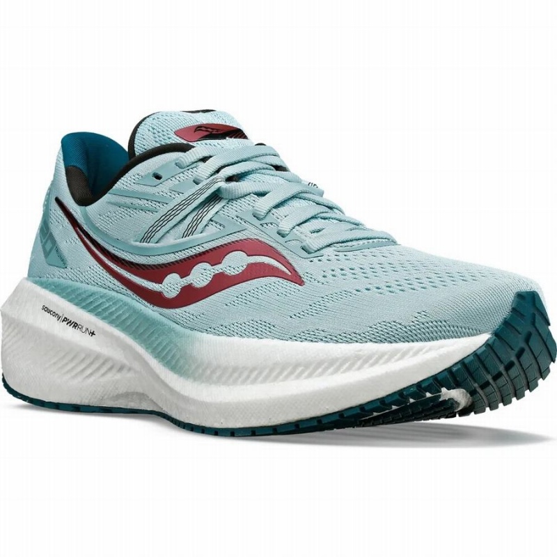 Green Saucony Triumph 20 Women's Running Shoes | Philippines S23841-A83