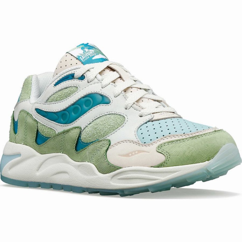 Green / Brown Saucony Marsh Grid Shadow 2 Women's Sneakers | Philippines S50649-D60