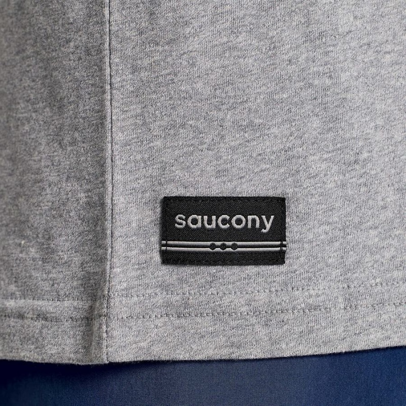 Grey Saucony Boston Rested Women's T Shirts | Philippines S46027-R57