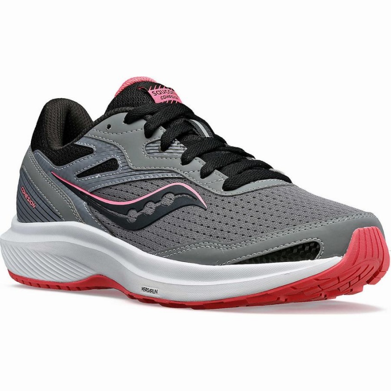 Grey Saucony Cohesion 16 Wide Women's Walking Shoes | Philippines S92085-S26