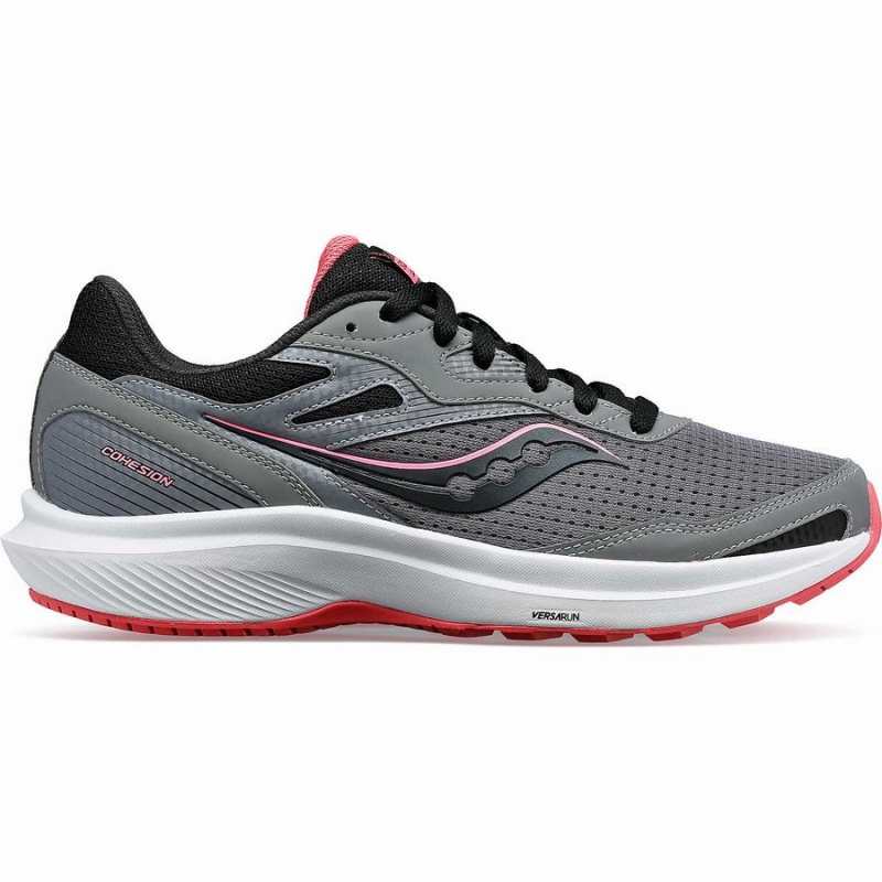 Grey Saucony Cohesion 16 Wide Women\'s Walking Shoes | Philippines S92085-S26