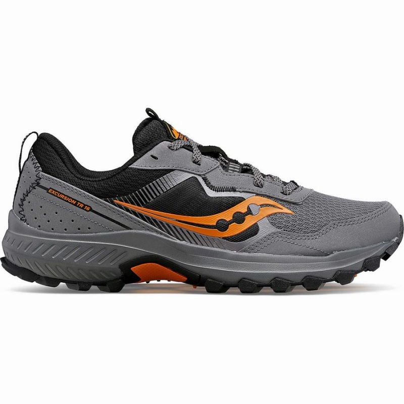 Grey Saucony Excursion TR16 Men\'s Trail Running Shoes | Philippines S32058-N75