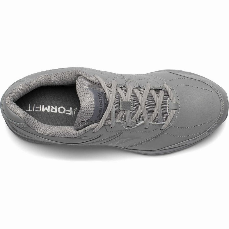 Grey Saucony Integrity Walker 3 Wide Men's Walking Shoes | Philippines S68724-M87