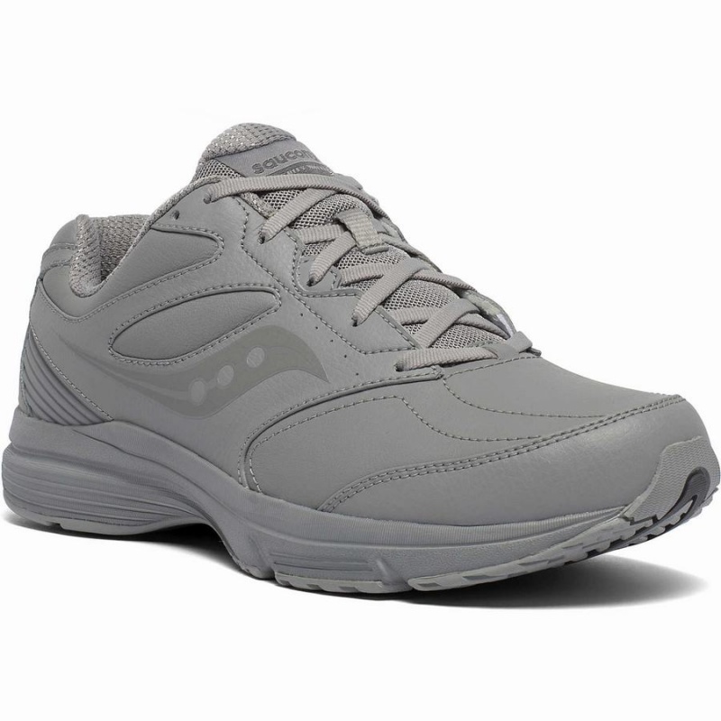 Grey Saucony Integrity Walker 3 Wide Men's Walking Shoes | Philippines S68724-M87