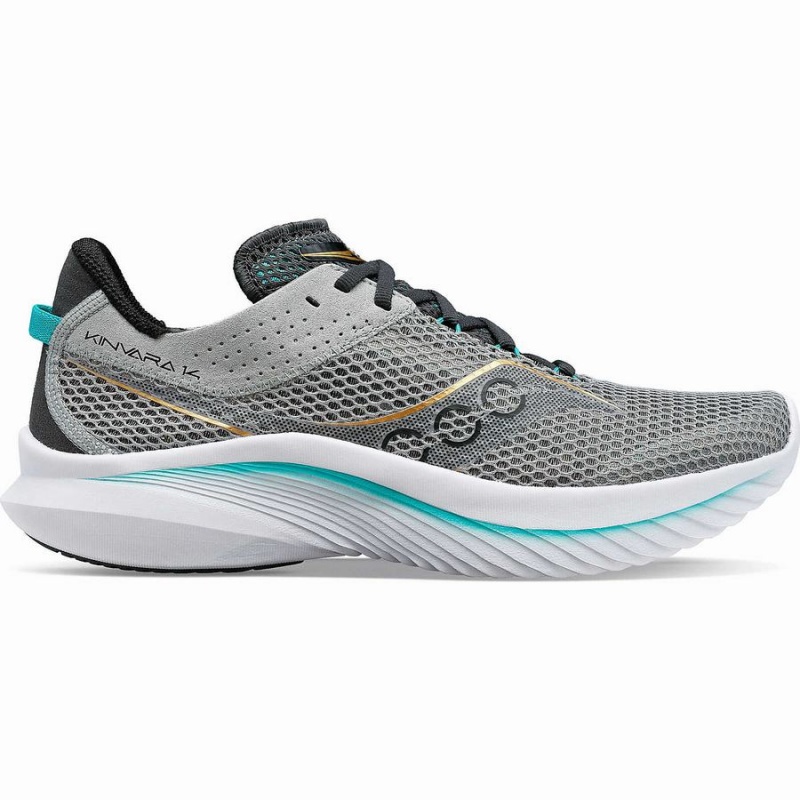 Grey Saucony Kinvara 14 Men\'s Running Shoes | Philippines S95407-V86