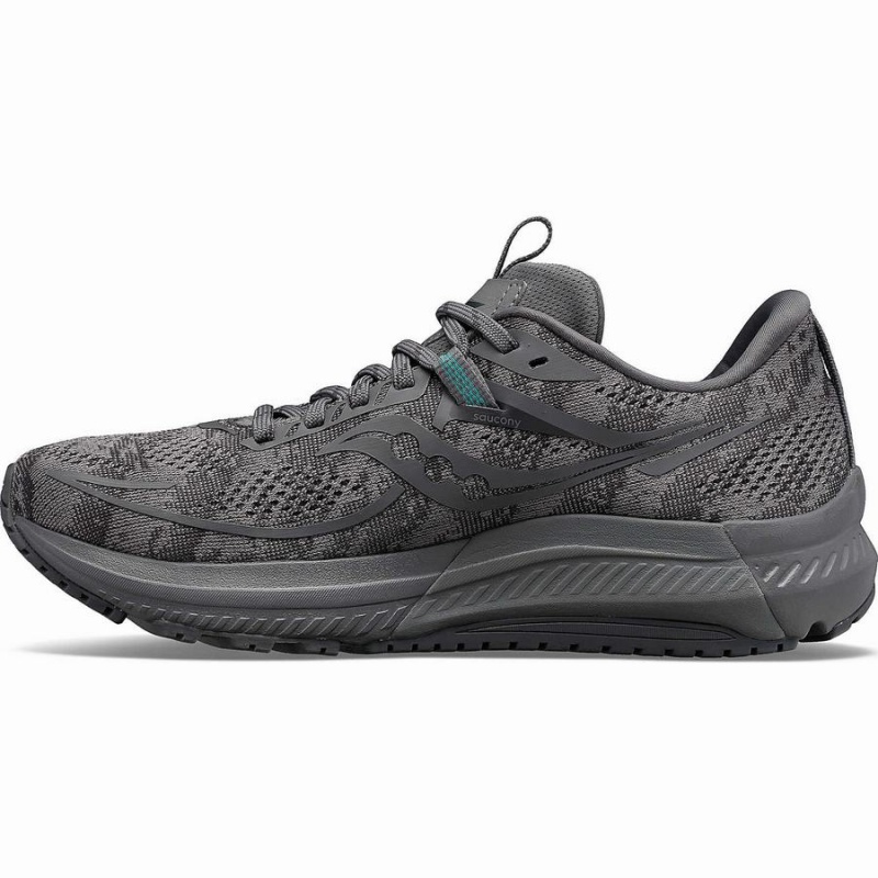 Grey Saucony Omni 21 Wide Men's Running Shoes | Philippines S53298-E25