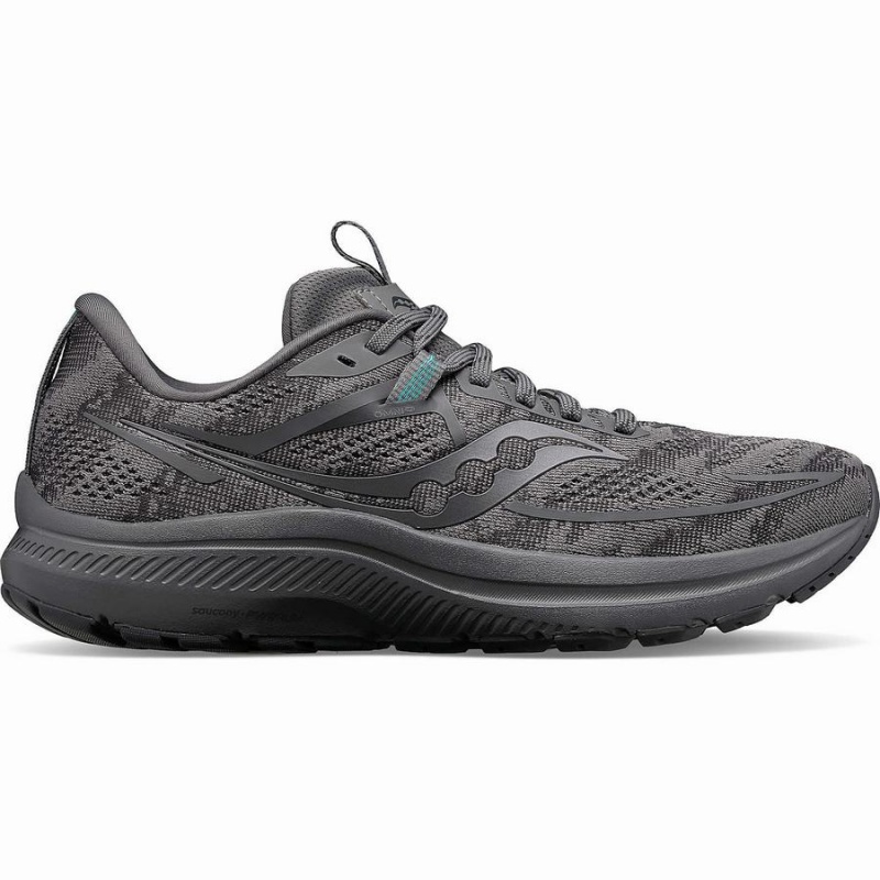 Grey Saucony Omni 21 Wide Men\'s Running Shoes | Philippines S53298-E25