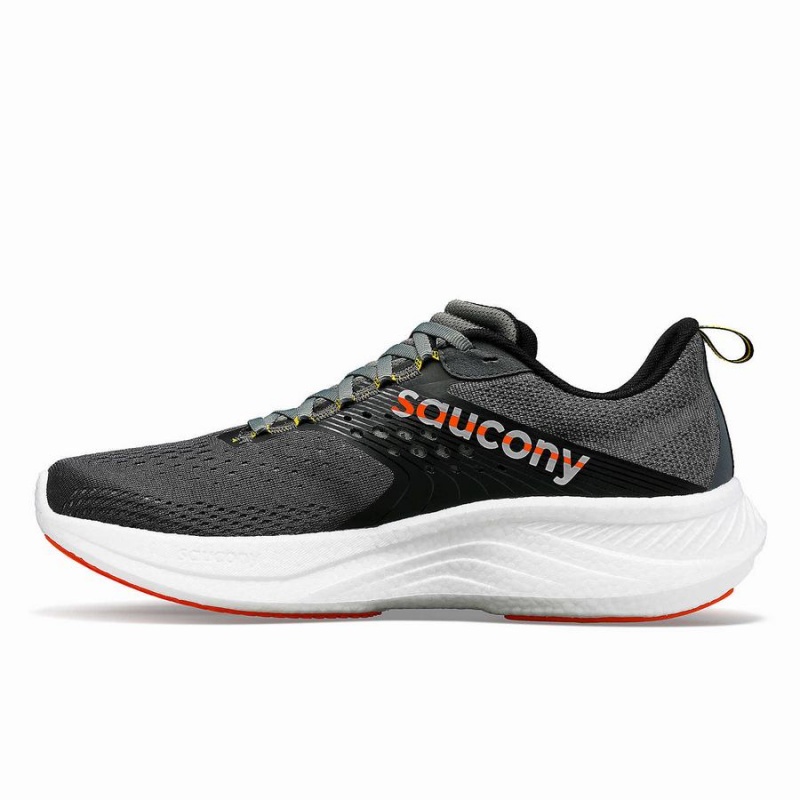 Grey Saucony Ride 17 Wide Men's Running Shoes | Philippines S96712-W08