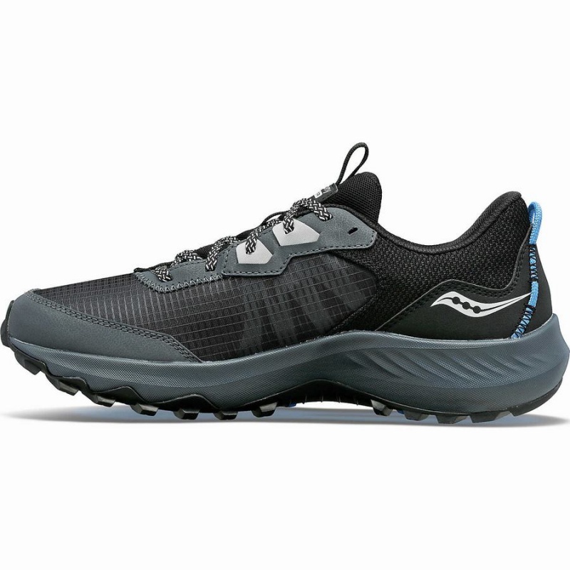 Grey / Black Saucony Aura TR GTX Men's Running Shoes | Philippines S42975-N53