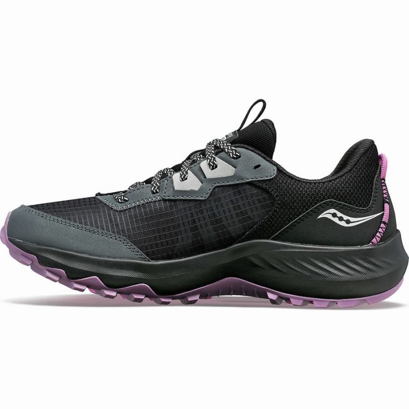 Grey / Black Saucony Aura TR GTX Women's Running Shoes | Philippines S58692-P94