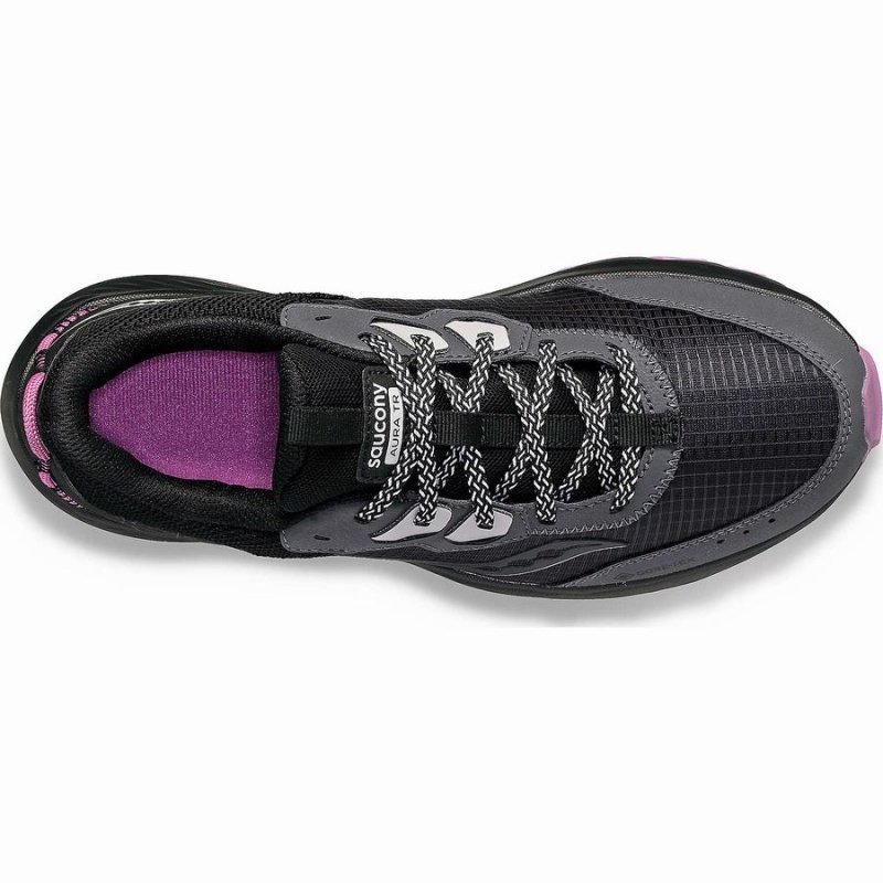 Grey / Black Saucony Aura TR GTX Women's Running Shoes | Philippines S58692-P94