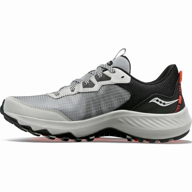 Grey / Black Saucony Aura TR Men's Running Shoes | Philippines S72106-T36