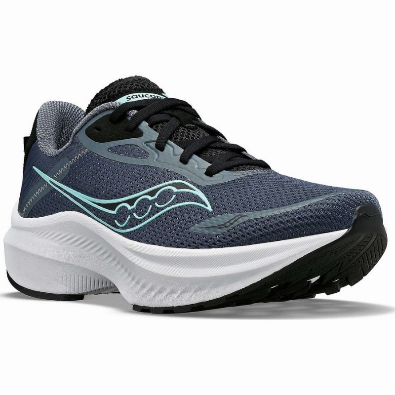 Grey / Black Saucony Axon 3 Women's Running Shoes | Philippines S31289-V28