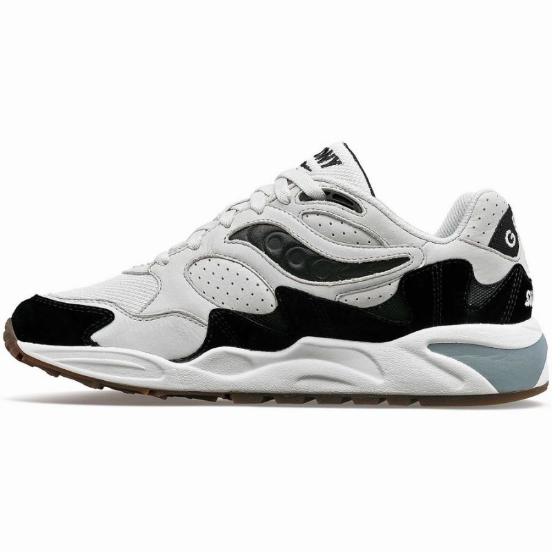 Grey / Black Saucony Grid Shadow 2 Men's Sneakers | Philippines S05913-U76