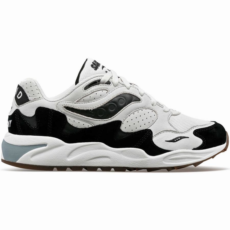 Grey / Black Saucony Grid Shadow 2 Men\'s Sneakers | Philippines S05913-U76