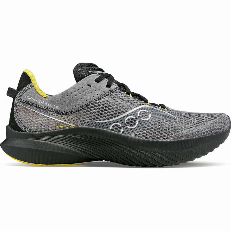 Grey / Black Saucony Kinvara 14 Men\'s Running Shoes | Philippines S93652-C40