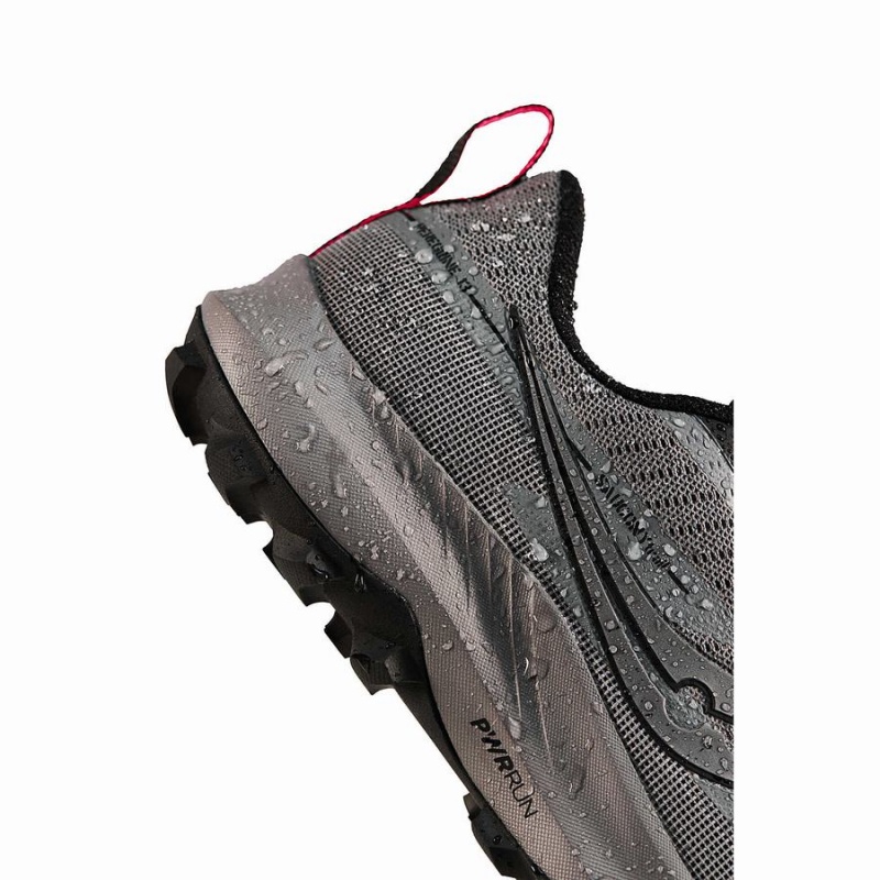 Grey / Black Saucony Peregrine 13 GTX Women's Trail Running Shoes | Philippines S53701-M10