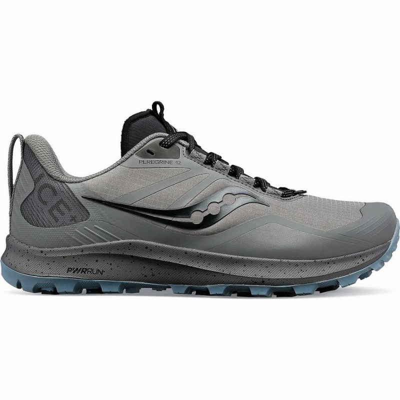 Grey / Black Saucony Peregrine ICE+ 3 Women\'s Trail Running Shoes | Philippines S34705-Z15