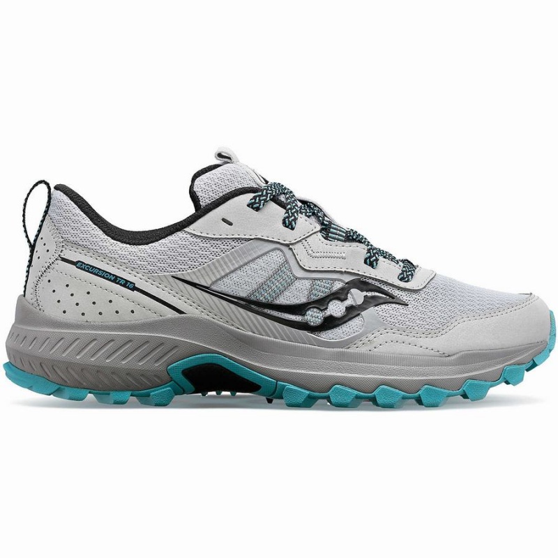 Grey / Blue Saucony Excursion TR16 Wide Women\'s Trail Running Shoes | Philippines S58342-R40