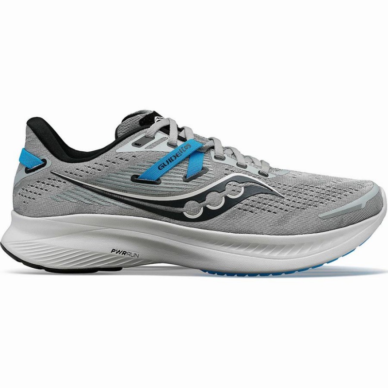 Grey / Blue Saucony Guide 16 Men\'s Running Shoes | Philippines S29160-J16