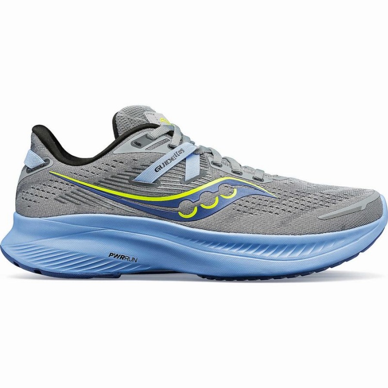 Grey / Blue Saucony Guide 16 Women\'s Running Shoes | Philippines S94057-T07