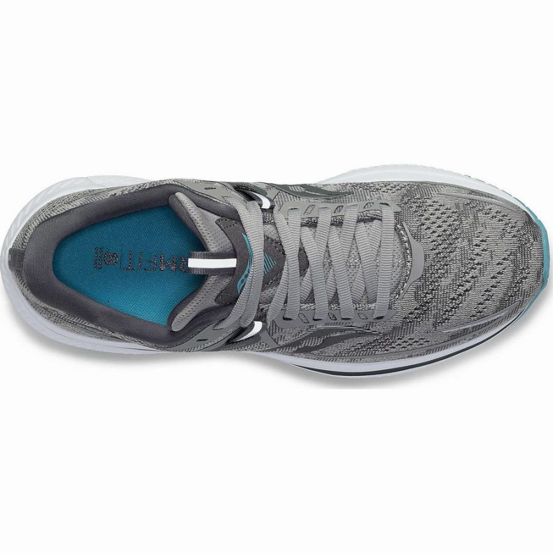 Grey / Blue Saucony Omni 21 Wide Women's Running Shoes | Philippines S47502-J05