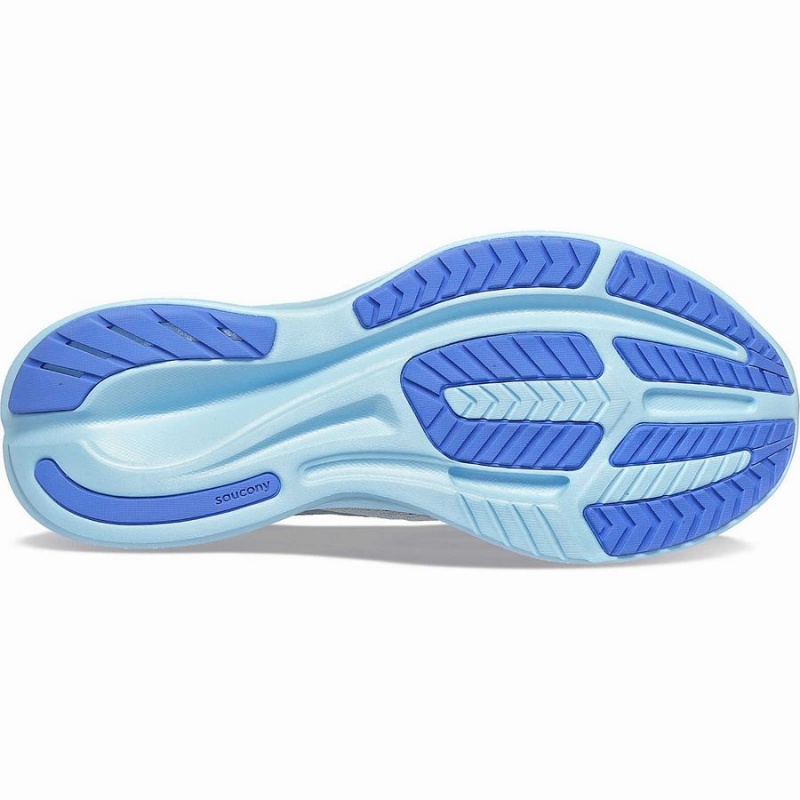 Grey / Blue Saucony Ride 16 Wide Women's Running Shoes | Philippines S05437-S58