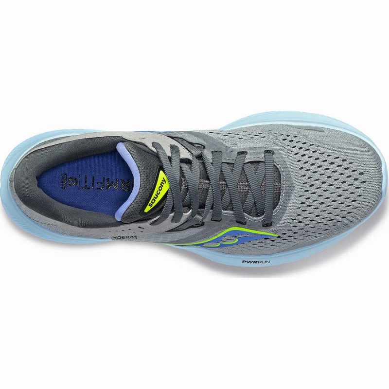 Grey / Blue Saucony Ride 16 Women's Running Shoes | Philippines S07458-P64