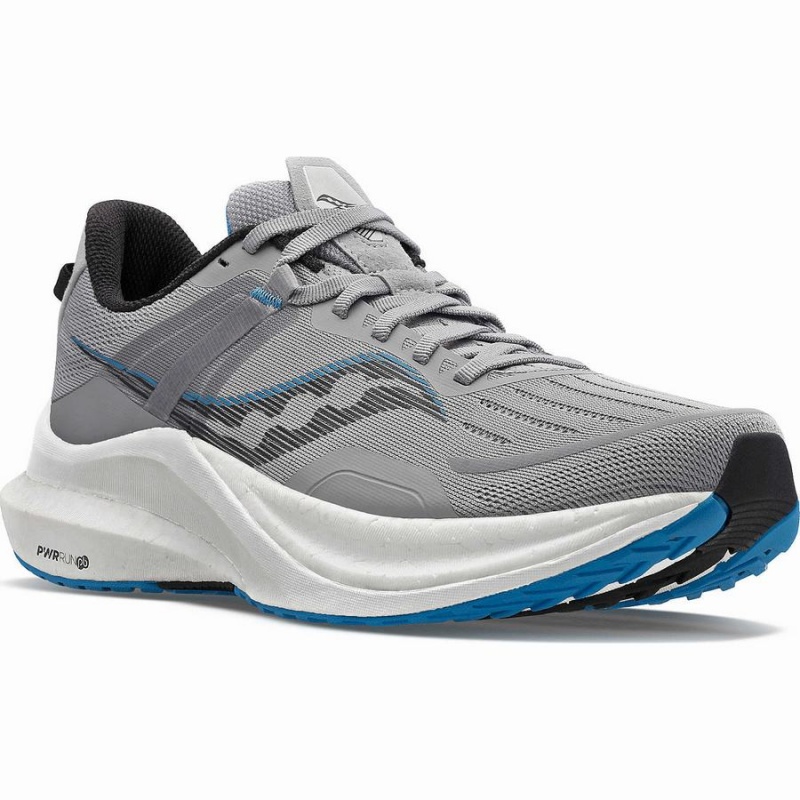 Grey / Blue Saucony Tempus Men's Running Shoes | Philippines S23576-D23