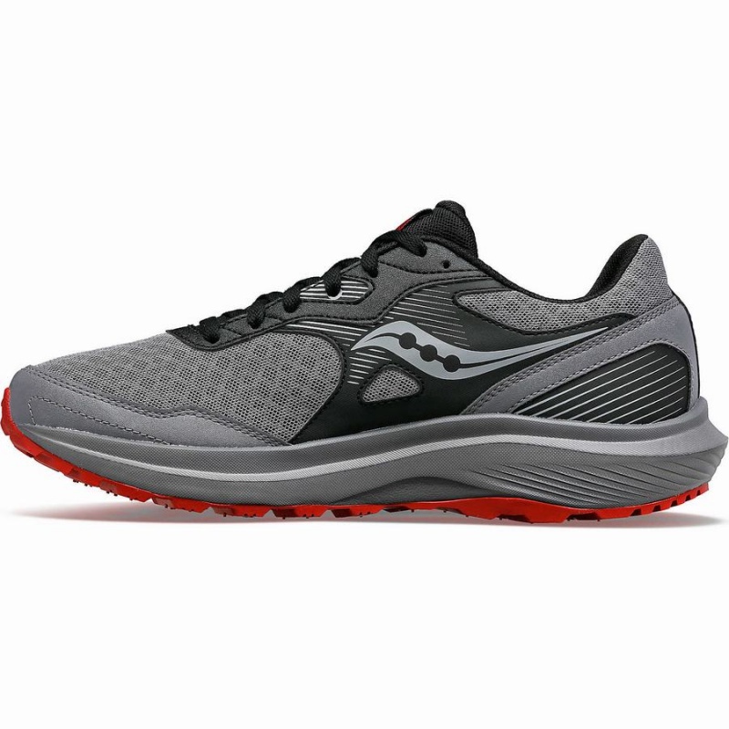 Grey / Burgundy Saucony Cohesion TR16 Men's Running Shoes | Philippines S80647-Y81