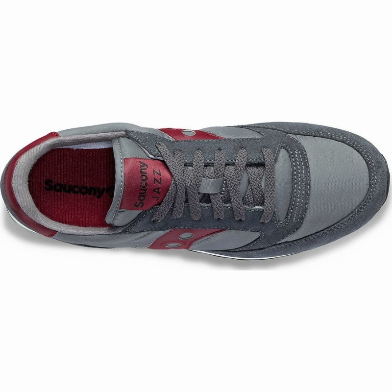 Grey / Dark Red Saucony Jazz Original Men's Sneakers | Philippines S13562-V38