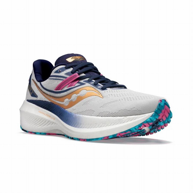 Grey / Gold Saucony Triumph 20 Women's Running Shoes | Philippines S06275-F34