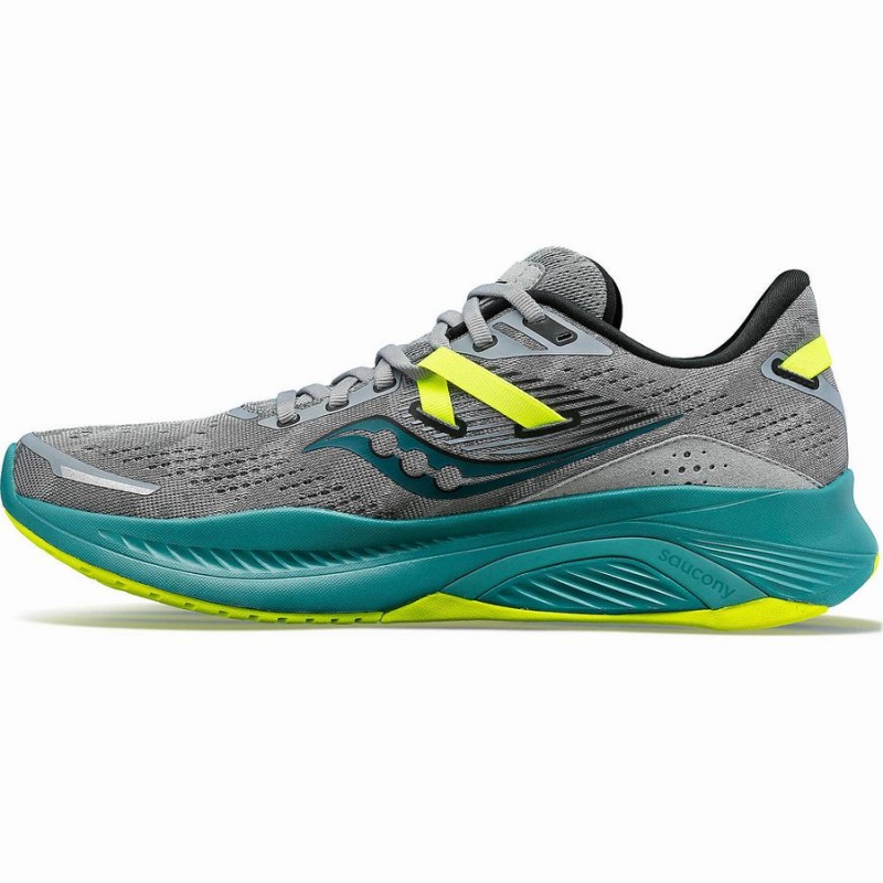 Grey / Green Saucony Guide 16 Men's Running Shoes | Philippines S71948-D08