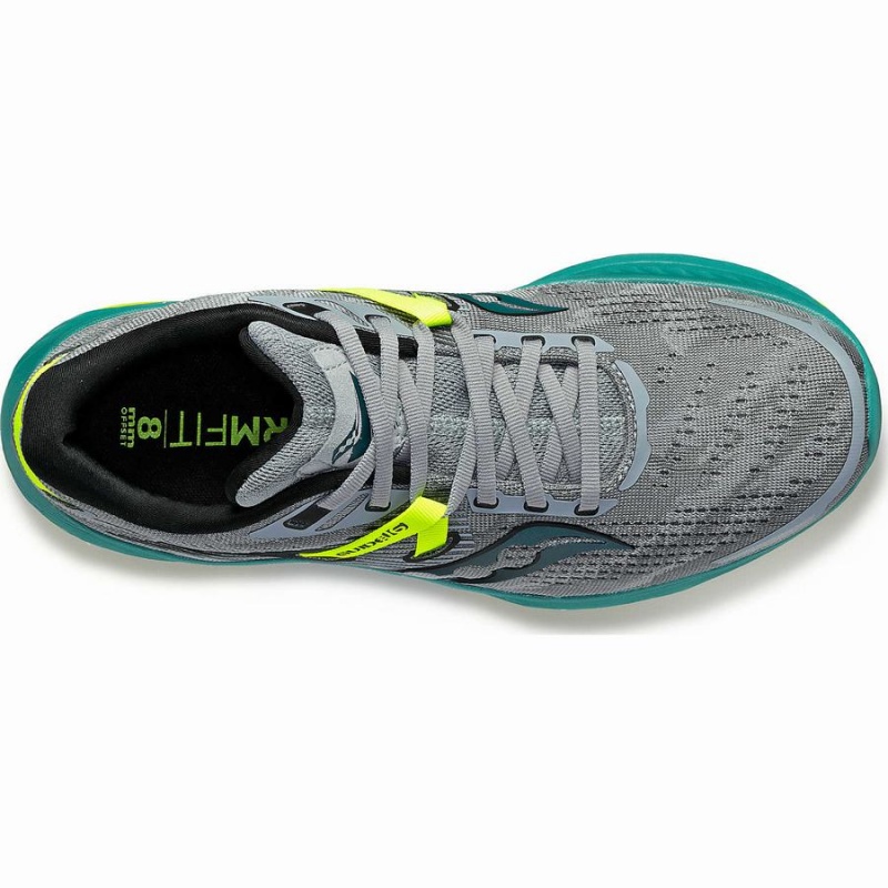 Grey / Green Saucony Guide 16 Men's Running Shoes | Philippines S71948-D08