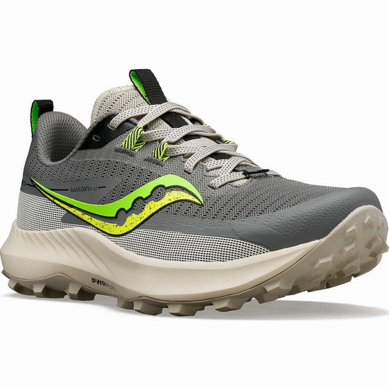 Grey / Green Saucony Peregrine 13 Women's Trail Running Shoes | Philippines S21095-T69