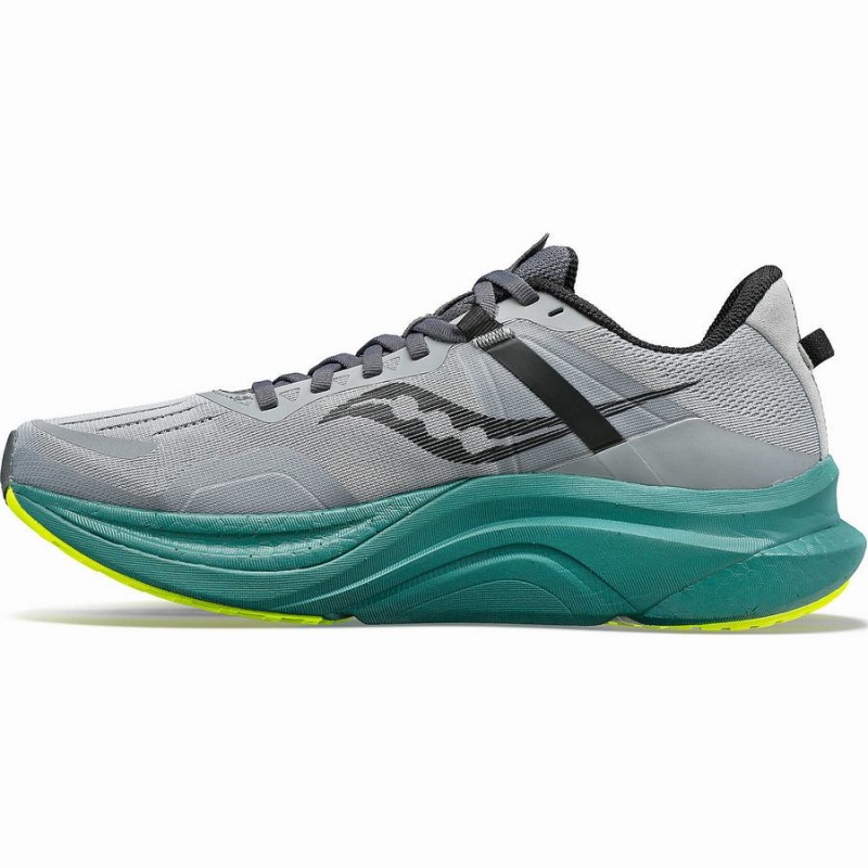 Grey / Green Saucony Tempus Men's Running Shoes | Philippines S30571-B54