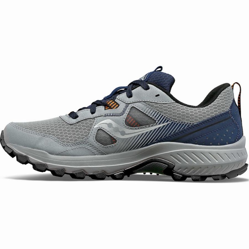 Grey / Navy Saucony Excursion TR16 Men's Trail Running Shoes | Philippines S93502-C62