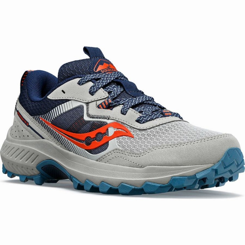 Grey / Navy Saucony Excursion TR16 Wide Women's Trail Running Shoes | Philippines S52360-T31