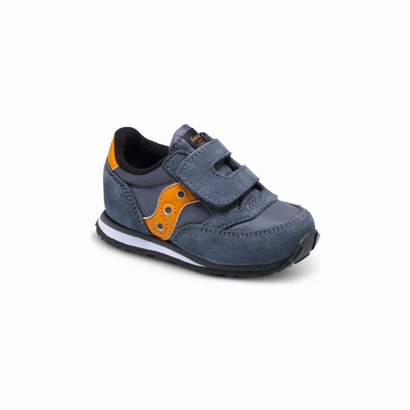 Grey / Orange Saucony Baby Jazz Hook & Loop Kids' Sneakers | Philippines S10934-R24