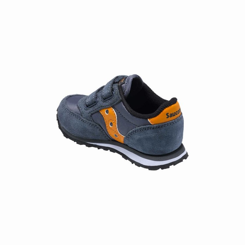 Grey / Orange Saucony Baby Jazz Hook & Loop Kids' Sneakers | Philippines S10934-R24