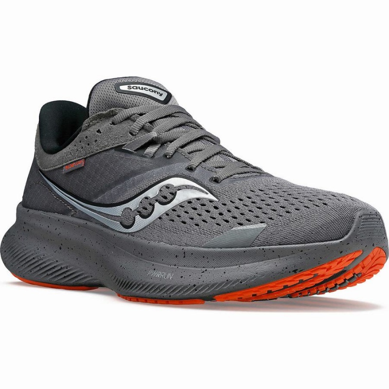 Grey / Orange Saucony Ride 16 Women's Running Shoes | Philippines S15380-U56