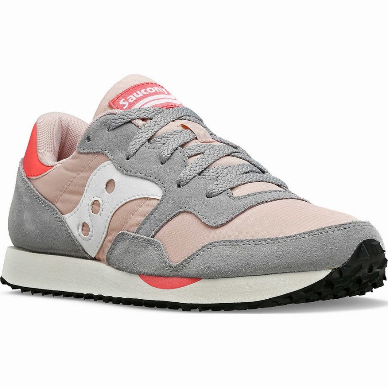 Grey / Pink Saucony DXN Trainer Women's Sneakers | Philippines S51793-F34