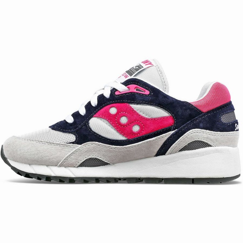 Grey / Pink Saucony Shadow 6000 Men's Sneakers | Philippines S72940-P01