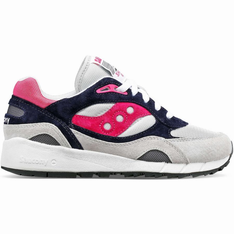 Grey / Pink Saucony Shadow 6000 Men\'s Sneakers | Philippines S72940-P01