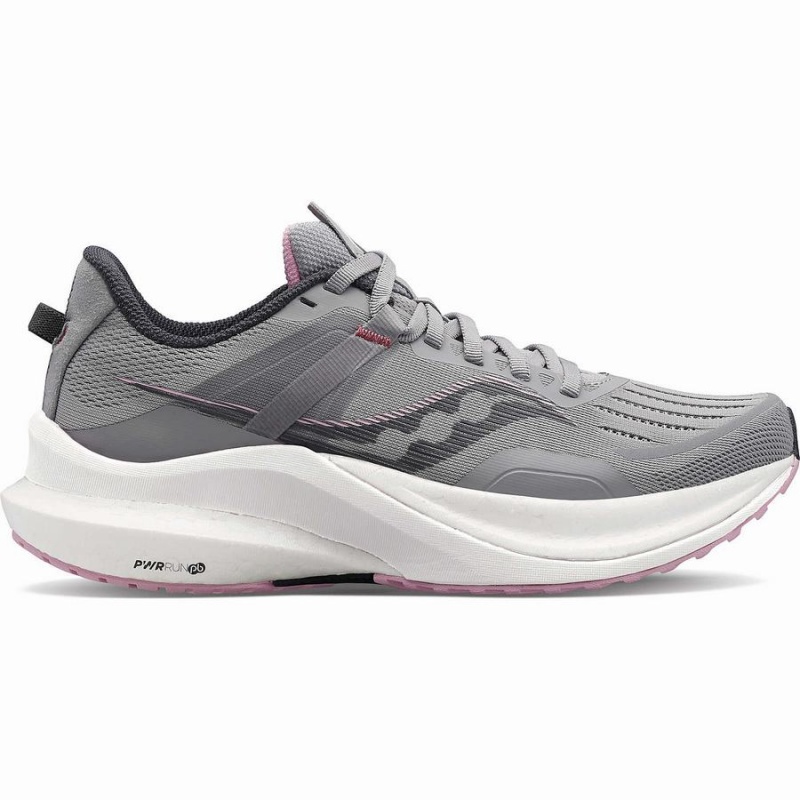 Grey / Pink Saucony Tempus Women\'s Running Shoes | Philippines S15392-C92