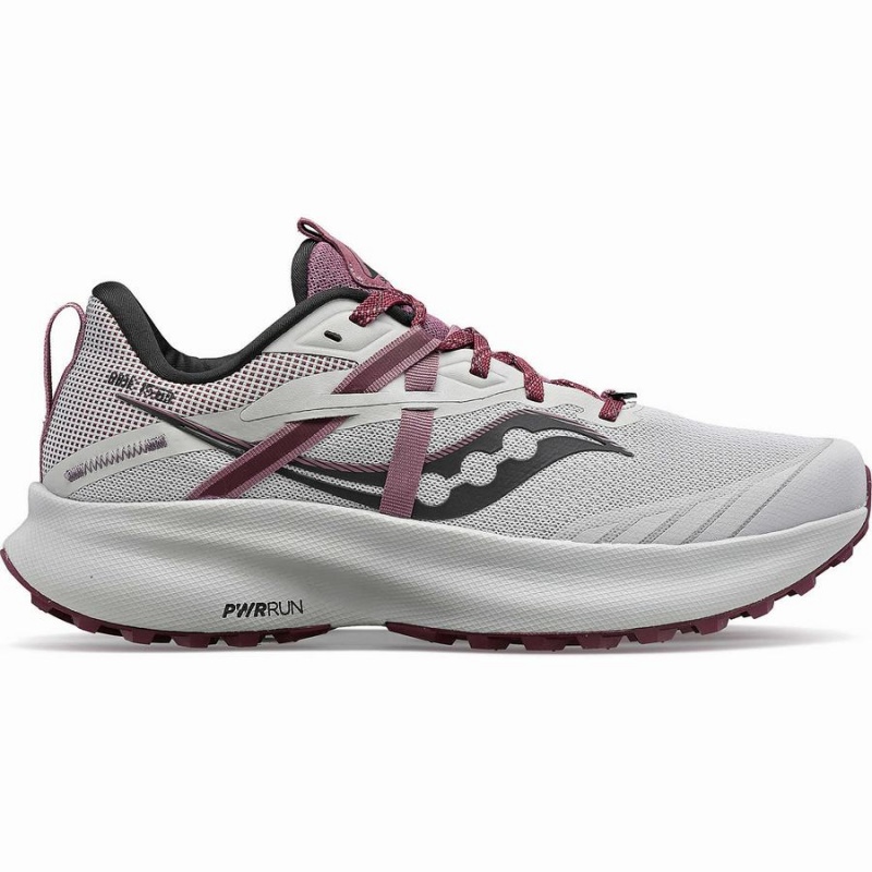 Grey / Purple Saucony Ride 15 TR Women\'s Trail Running Shoes | Philippines S25891-S87